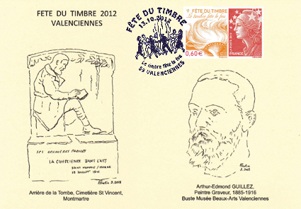 Carte locale timbre à feuille 2012